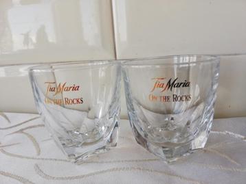 TIA MARIA on the rocks (een opdruk), 2 stuks beschikbaar voor biedingen