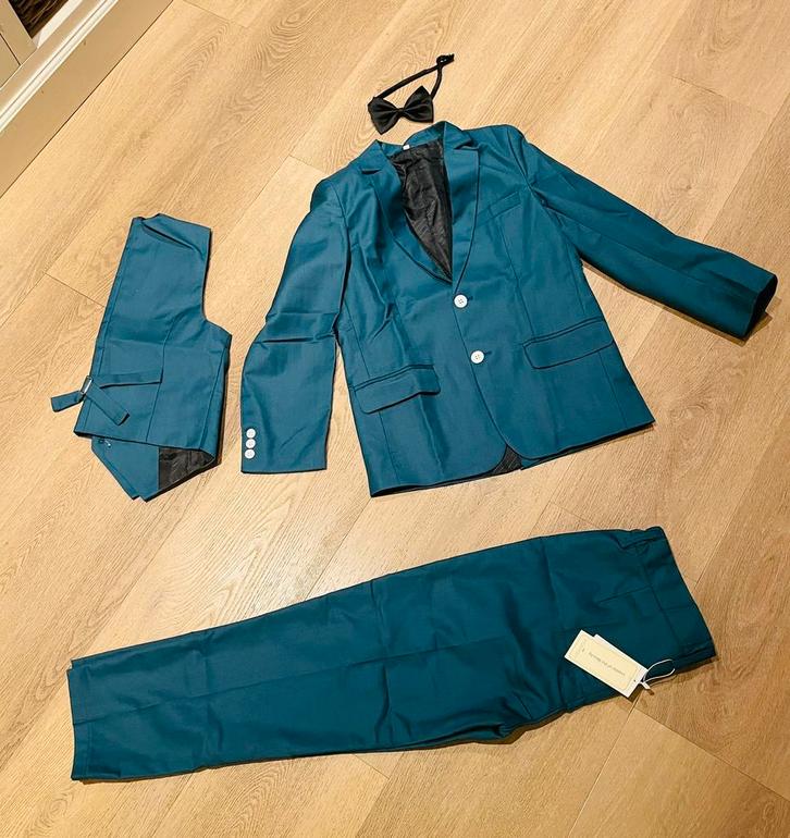 Trouwpak maat 134 NIEUW 3 delig pak voor een jongen v 9, Kinderen en Baby's, Kinderkleding | Maat 134, Nieuw, Jongen, Ophalen of Verzenden