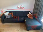 Gratis Antraciet hoekbank - Hoek rechts, Ophalen, Gebruikt, Tweepersoons, Overige maten