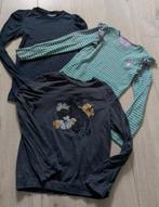 3 t-shirts lange mouw 134-140 WE & name it, Gebruikt, WE, Meisje, Ophalen of Verzenden