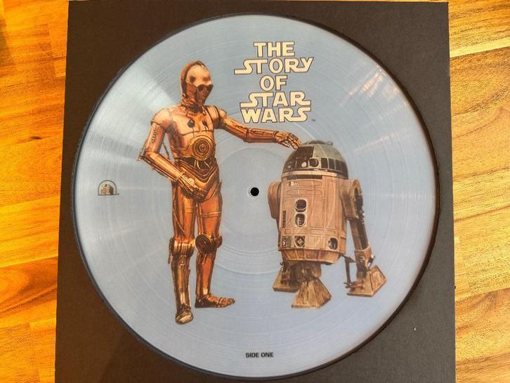Star Wars R2D2 en C3PO Picture Disc in lijst, Verzamelen, Star Wars, Gebruikt, Overige typen, Ophalen of Verzenden