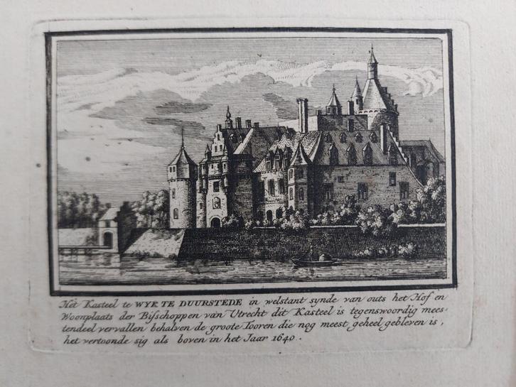 263 / Kasteel Duurstede - Wijk bij Duurstede, Antiek en Kunst, Kunst | Etsen en Gravures, Ophalen of Verzenden