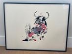 Zeefdruk Joram Roukes zeefdruk, Antiek en Kunst, Kunst | Litho's en Zeefdrukken, Ophalen