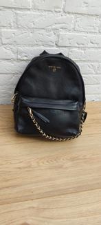 Leren rugtas Michael Kors zwart, Ophalen of Verzenden, Zo goed als nieuw, 25 tot 40 cm