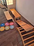 Innovakids Klimset hout stapstenen wobbel glijbaan klimrek, Ophalen, Gebruikt, Overige typen