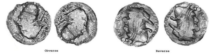 Spotpenningen-Antichristpenning concilie van Trente   a619, Antiek en Kunst, Antiek | Religie, Ophalen of Verzenden