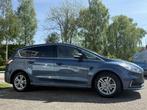 Ford S-Max 2.5 FHEV Titanium 7pers 190pk | Panoramadak | Ach, Auto's, Gebruikt, Blauw, 7 stoelen, Origineel Nederlands