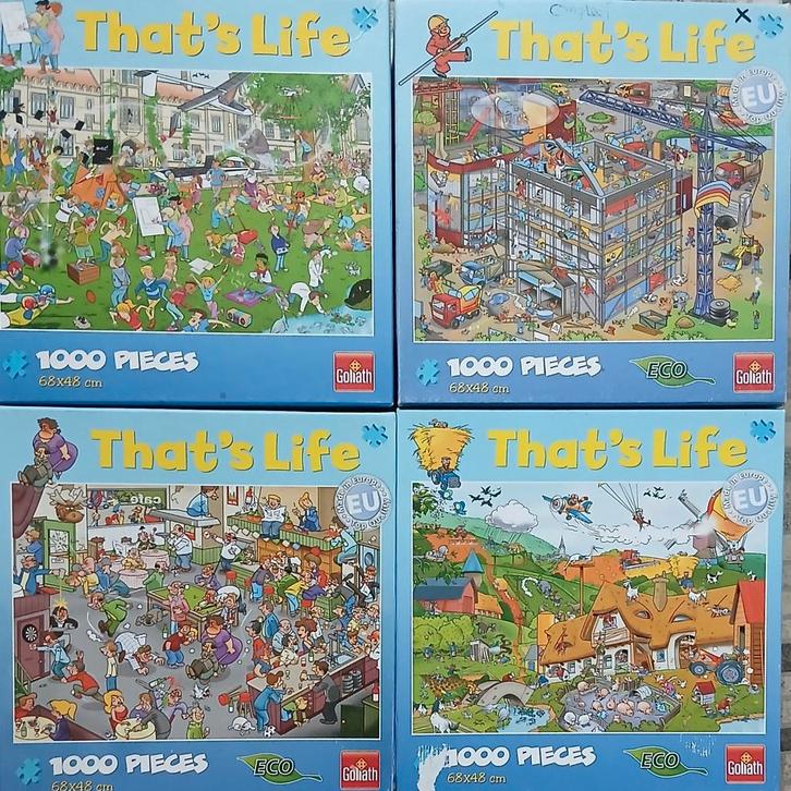 That's life puzzels, Hobby en Vrije tijd, Denksport en Puzzels, Zo goed als nieuw, 500 t/m 1500 stukjes, Ophalen