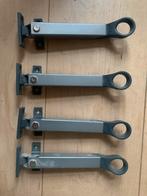 4 Axa raamuitzetters grijs nieuw, Doe-het-zelf en Verbouw, Ophalen of Verzenden, Nieuw, Overige materialen, Klink of Kruk