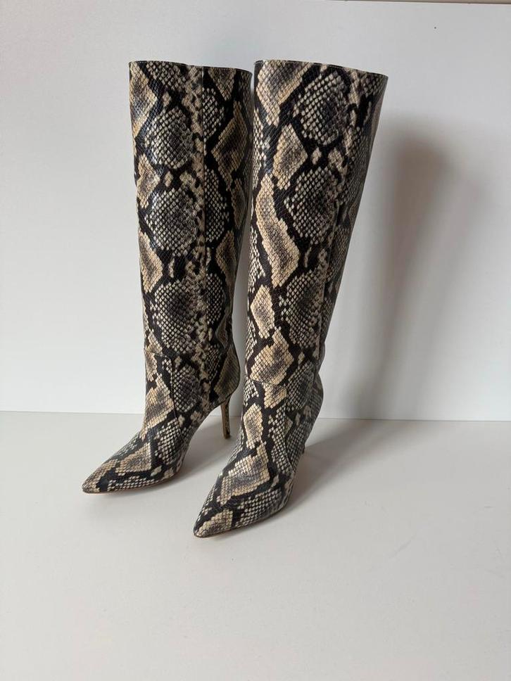 Nikkie Laarzen Maat 39 Slangenprint, Kleding | Dames, Schoenen, Zo goed als nieuw, Hoge laarzen, Overige kleuren, Ophalen of Verzenden