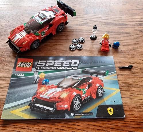 Lego 75886 Ferrari 488 GT3 "Scuderia Corsa", Kinderen en Baby's, Speelgoed | Duplo en Lego, Zo goed als nieuw, Lego, Complete set