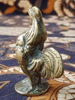 Mooi antiek Engels koperen beeldje van een haan 6 cm. 1900., Antiek en Kunst, Antiek | Koper en Brons, Ophalen of Verzenden, Koper