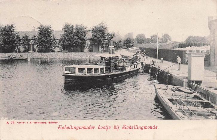 JN278 Schellingwoude Bootje Amsterdam 1918, Verzamelen, Ansichtkaarten | Nederland, Gelopen, Noord-Brabant, Voor 1920, Verzenden