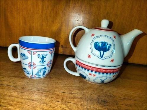 Hollands theesetje, nieuw, voor 10,-, Huis en Inrichting, Keuken | Servies, Nieuw, Overige stijlen, Ophalen of Verzenden