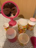 Vintage kinder spiegel en spulletjes, Ophalen of Verzenden, Gebruikt, Jongen of Meisje