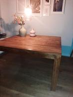 Teakhouten eettafel 140x140 cm, Huis en Inrichting, Tafels | Eettafels, Ophalen, Gebruikt, Vierkant, 100 tot 150 cm
