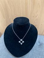 Swarovski ketting met hanger 4 windrichtingen, Ophalen of Verzenden, Nieuw, Zilver, Met hanger