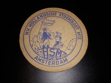 TOP viltje n.v Hollandsche Stoomboot Mij Amsterdam  beschikbaar voor biedingen