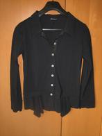 Prachtig speels zwart blouse-jasje CASSIOPÉE 36-38 snazzeys, Kleding | Dames, Blouses en Tunieken, Cassiopée, Verzenden, Zwart