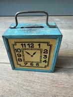 Antiek blikken spaarpot, Verzamelen, Ophalen of Verzenden, Gebruikt, Metaal of Blik, Overige thema's