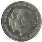Dubbele Kop Juliana munten, Postzegels en Munten, Munten | Nederland, Verzenden, Koningin Juliana, 2½ gulden, Losse munt