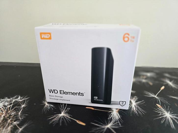 WD Elements Desktop 6TB – Externe Harde Schij, Computers en Software, Harde schijven, Zo goed als nieuw, Desktop, Extern, HDD
