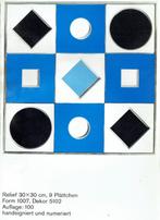 Vasarely Relief Rosenthal Geglazuurd porselein editie 28/100, Ophalen of Verzenden