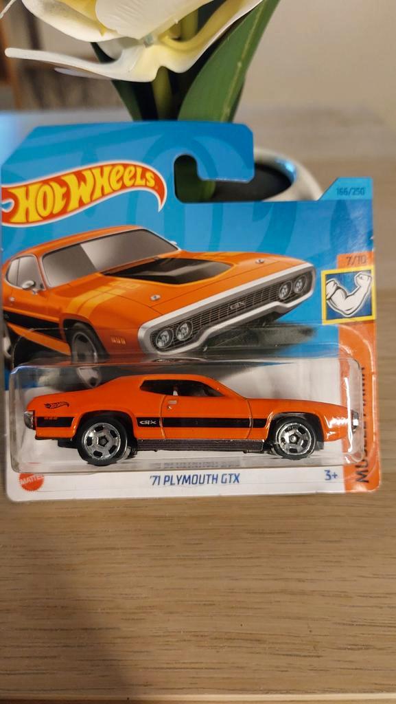 Hot Wheels '71 Plymouth GTX - Zo Goed Als Nieuw!, Hobby en Vrije tijd, Modelauto's | Overige schalen, Zo goed als nieuw, Auto