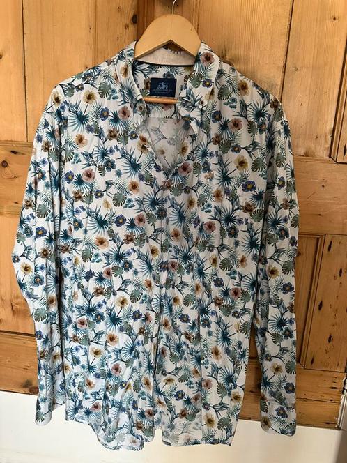Eden Valley overhemd – 2XL – bloemenprint – als nieuw, Kleding | Heren, Overhemden, Zo goed als nieuw, Overige halswijdtes, Blauw