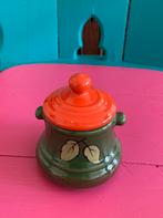 Zeller keramik eden servies retro groen oranje potje, Ophalen of Verzenden
