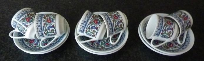 6 kleine koffiekopjes, Huis en Inrichting, Keuken | Servies, Nieuw, Kop(pen) en/of Schotel(s), Overige stijlen, Overige materialen