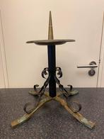 Antieke Bronzen Kandelaar - Uniek Design, Ophalen of Verzenden, Koper of Brons