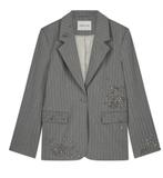 Fabiene chapot blazer grijs nieuwstaat maat 40, Kleding | Dames, Maat 38/40 (M), Verzenden, Zo goed als nieuw, Fabienne Chapot