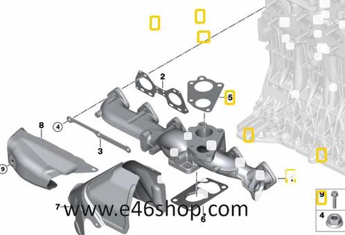 UITLAATSPRUITSTUK PAKKING BMW OE 11657802593, Auto-onderdelen, Motor en Toebehoren, BMW, Nieuw, Ophalen of Verzenden
