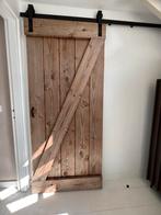 Schuifdeur + rails, Doe-het-zelf en Verbouw, Ophalen, Binnendeur, Schuifdeur, 200 tot 215 cm