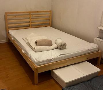 IKEA Tarva Bedframe, Luroy Lattenbodem & Abygda Matras - afbeelding 1