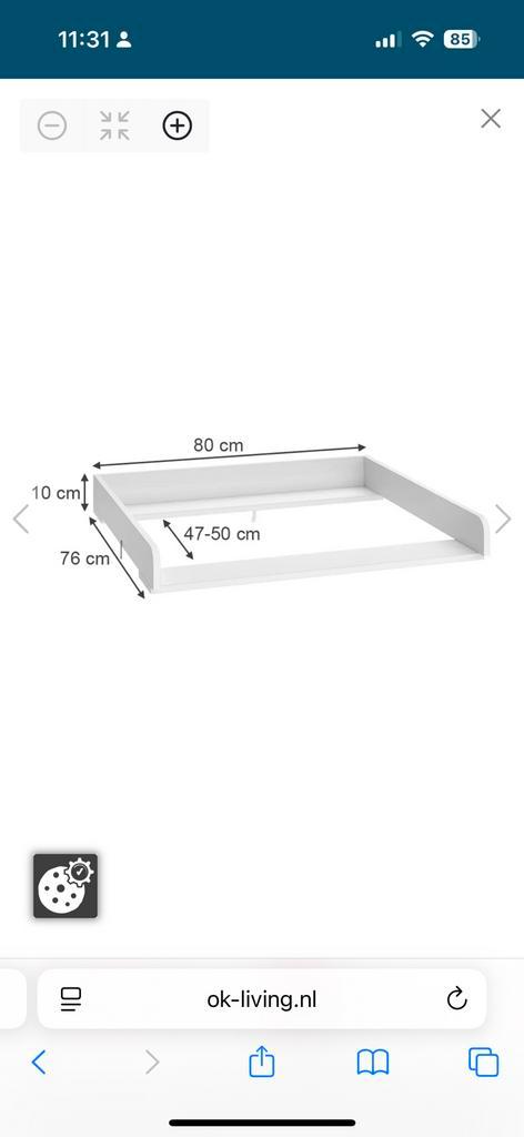 New - Baby changing station topper for drawers, Kinderen en Baby's, Kinderkamer | Commodes en Kasten, Nieuw, 50 tot 70 cm, Ophalen of Verzenden