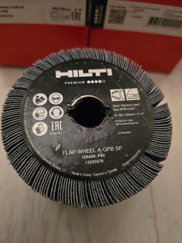 Hilti lamellenslijpers 100x100 en slijpschijven 125mm beschikbaar voor biedingen