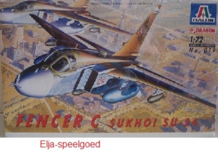 Modelbouw Fencer C Sukhoi Su-24 Italeri | Nr. 019 | 1:72, Hobby en Vrije tijd, Modelbouw | Vliegtuigen en Helikopters, Nieuw, Vliegtuig