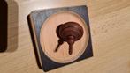 Houten tol met plateau vintage retro, Ophalen of Verzenden