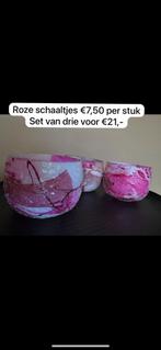 Roze schaaltjes, Ophalen of Verzenden, Nieuw