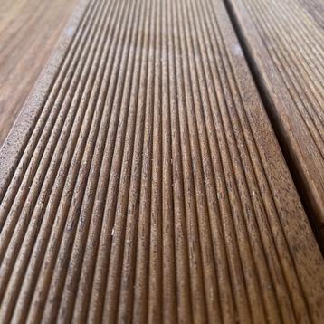 Merbau hardhouten vlonderplanken - Terrasdelen 25x145mm beschikbaar voor biedingen