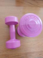 Roze Dumbells - 1 kg per stuk, Ophalen of Verzenden, Nieuw, Armen, Dumbbell