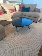 Marmeren Salontafel Ei-vormig, Huis en Inrichting, Tafels | Salontafels, Ophalen, Gebruikt, 50 tot 100 cm, Metaal