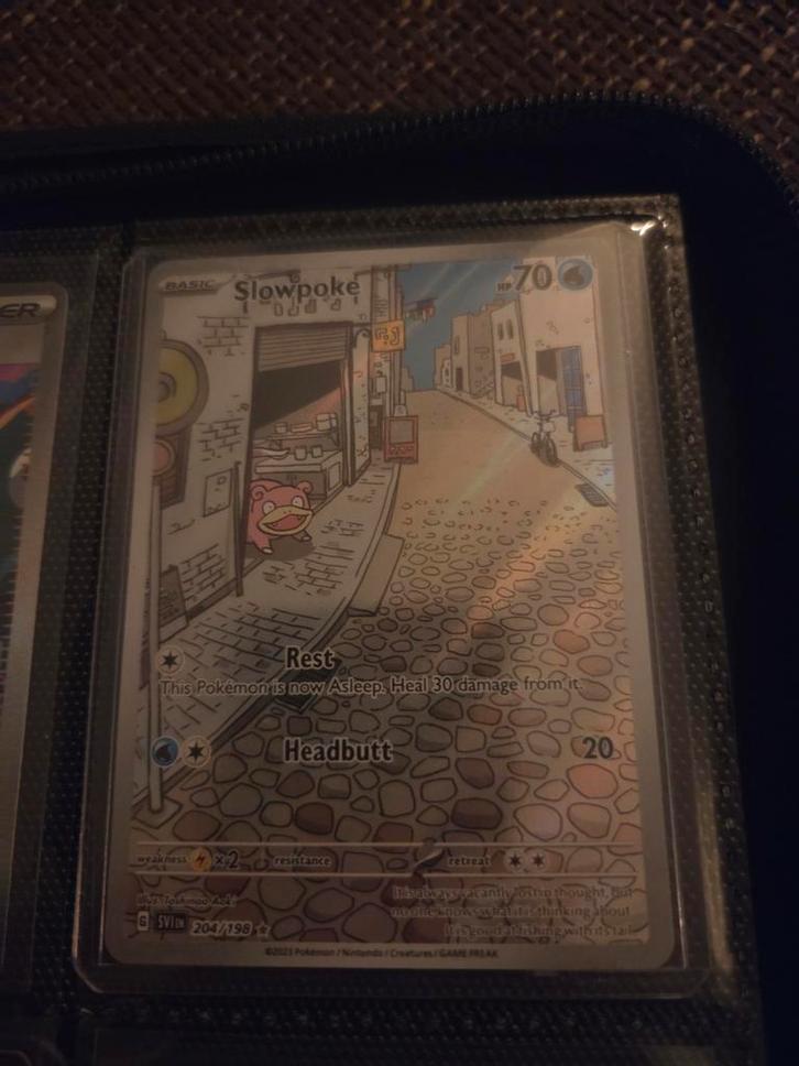 Slowpoke 204/198 Paldea Evolved - Zeldzaam!, Hobby en Vrije tijd, Verzamelkaartspellen | Pokémon, Zo goed als nieuw, Losse kaart