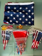 USA party slingers vlag en prikkers, Ophalen of Verzenden, Nieuw, Versiering, Overige