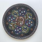 Meiji emaille cloisonné bord ca. 1880, Antiek en Kunst, Antiek | Koper en Brons, Ophalen of Verzenden, Koper
