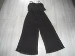 NIEUW! XF Moda; Mooie voile laagjes jumpsuit; One Size (S-L), Maat 38/40 (M), XF Moda, Zwart, Ophalen of Verzenden
