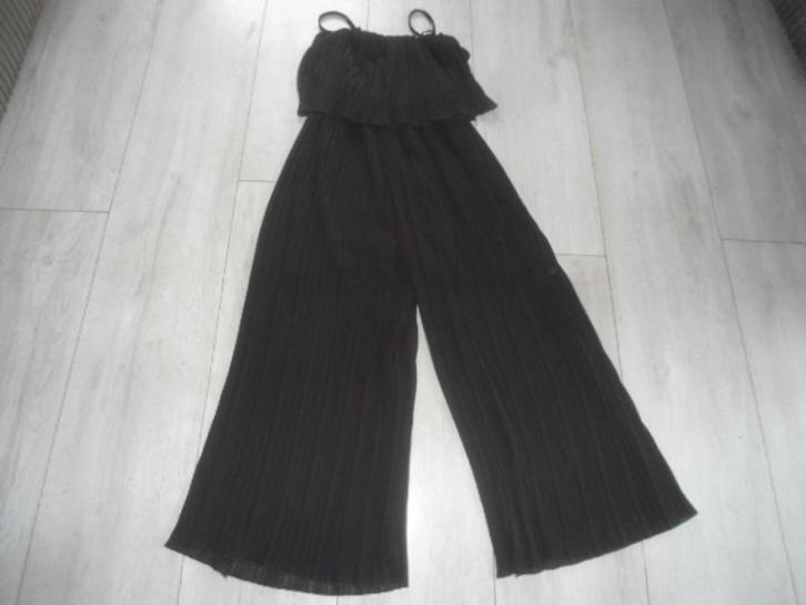 NIEUW! XF Moda; Mooie voile laagjes jumpsuit; One Size (S-L), Kleding | Dames, Jumpsuits, Zo goed als nieuw, Maat 38/40 (M), Zwart