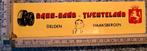 Vintage sticker Dabo band Twente land Haaksbergen logo merk, Ophalen of Verzenden, Zo goed als nieuw, Overige typen